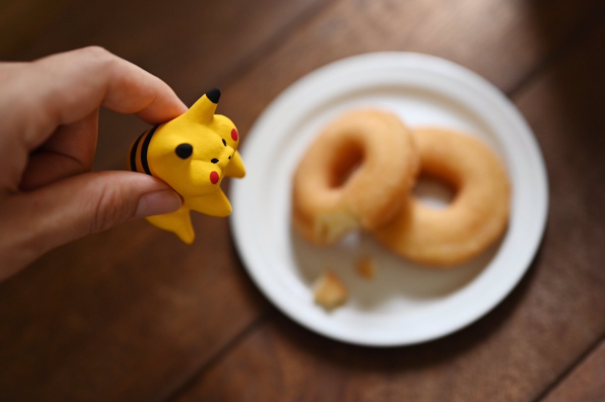 盗み食いをしていたピカチュウを捕まえました 