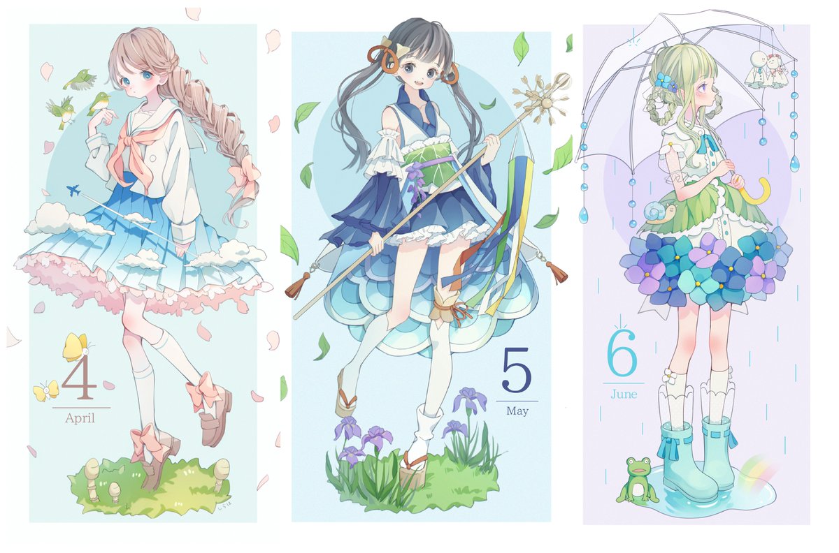 月の擬人化シリーズまとめ🌎 １年間お付き合い頂きありがとうございました〜