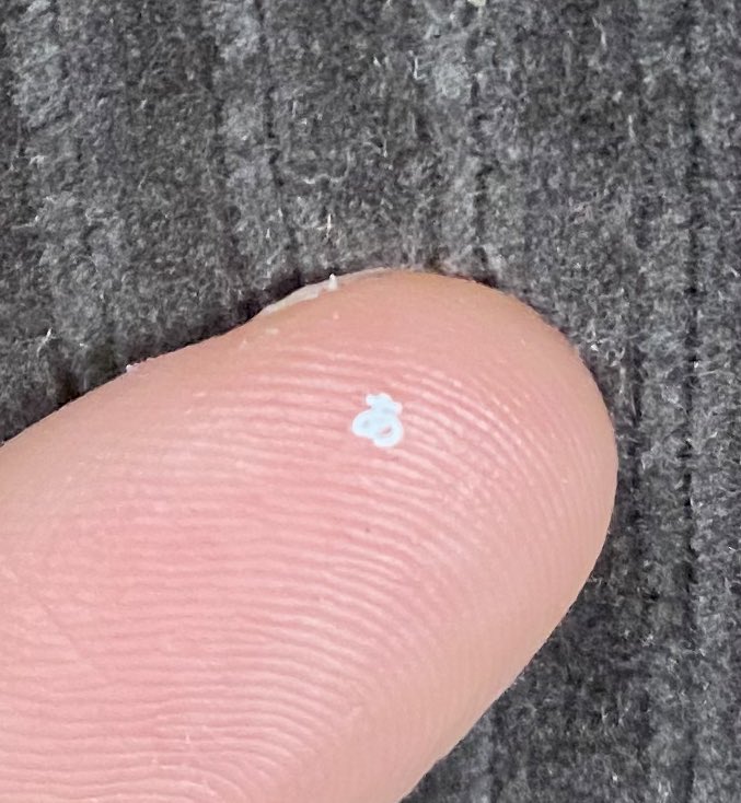 まじで意味がわからん、携帯にゴミついてると思ったらめちゃくちゃ小さい「あ」だった