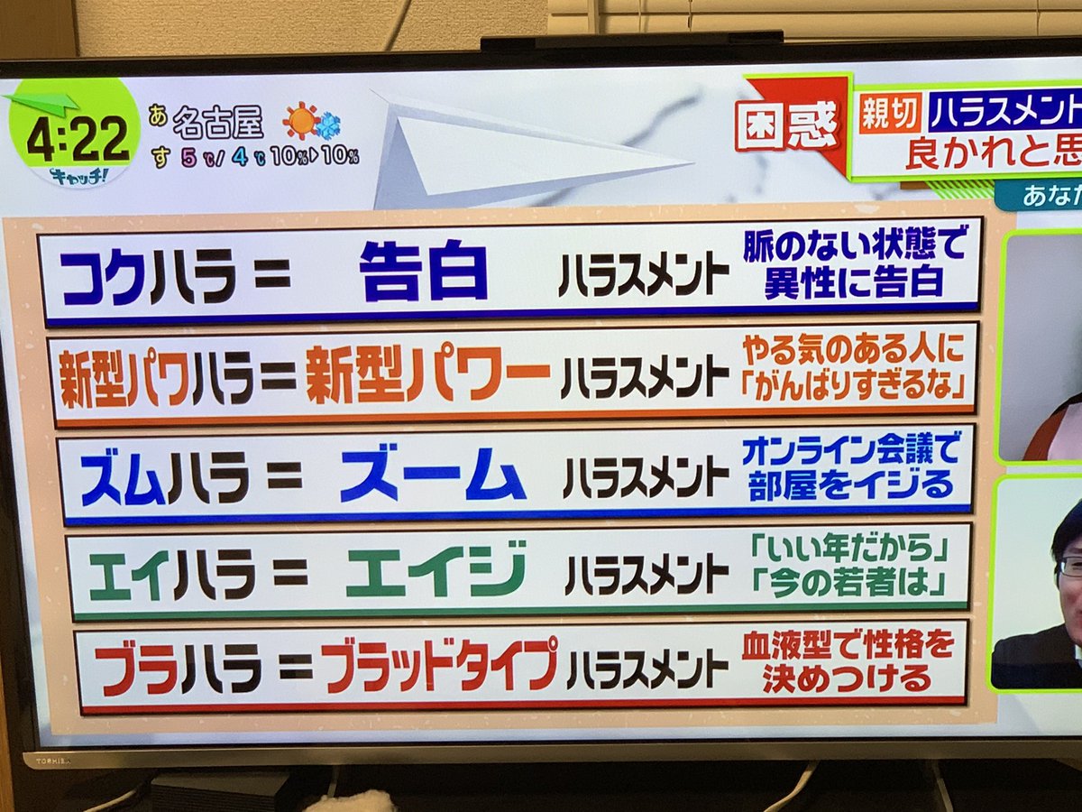 これから大抵のことがハラスメントになりそう 