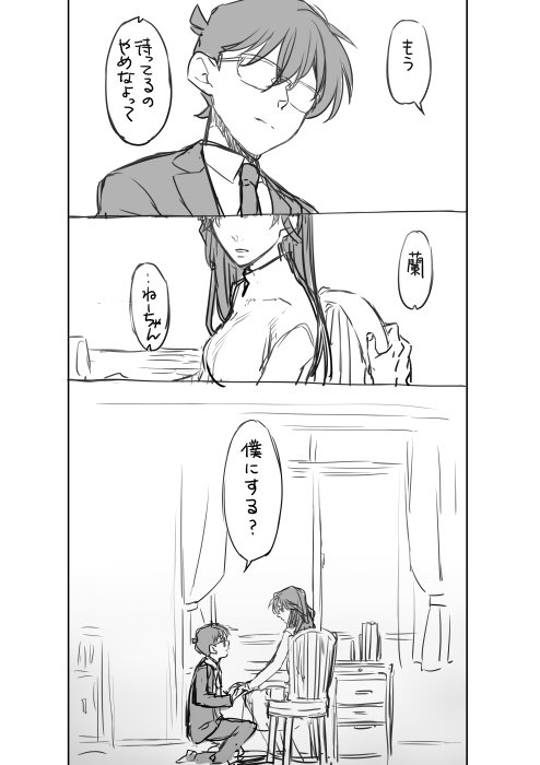 【再掲祭】ごめんね蘭ねえちゃん（工藤新一を待って28歳になった蘭ねえちゃんと、17歳になったコナン君のはなし）、これはたくさんご感想も頂いて嬉しかった 