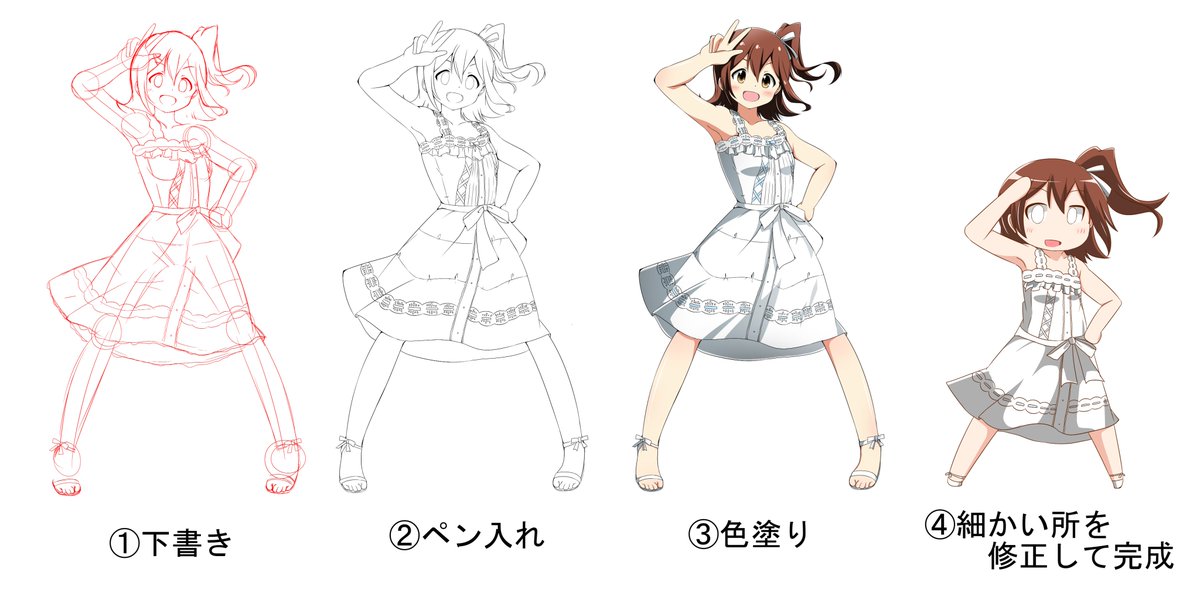 僕の絵の簡単な描き方だよ 