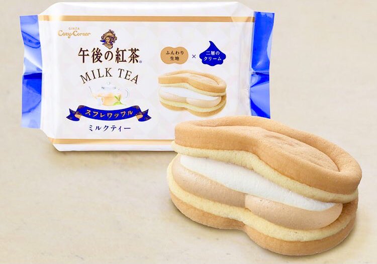 ７月１日より全国の銀座コージーコーナーから、「キリン 午後の紅茶」とコラボした「スフレワッフル(午後の紅茶 ミルクティー)」が新発売されます✨ 