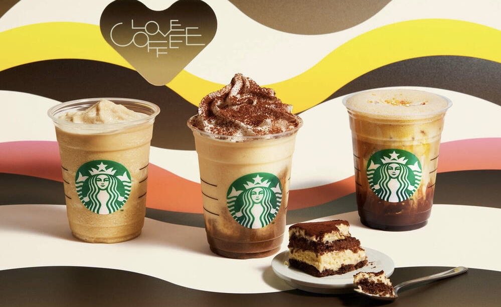 ４月１４日よりスターバックスから、“LOVE COFFEE”をテーマにした「コーヒー ティラミス フラペチーノ」「コールドブリュー コーヒー フラペチーノ」「ダブル トール ラテ シェケラート」が新発売されます✨ 