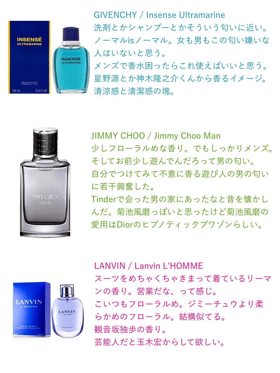 ええ匂いになりたい男と男を誘惑したい女にオススメの香水まとめです。 