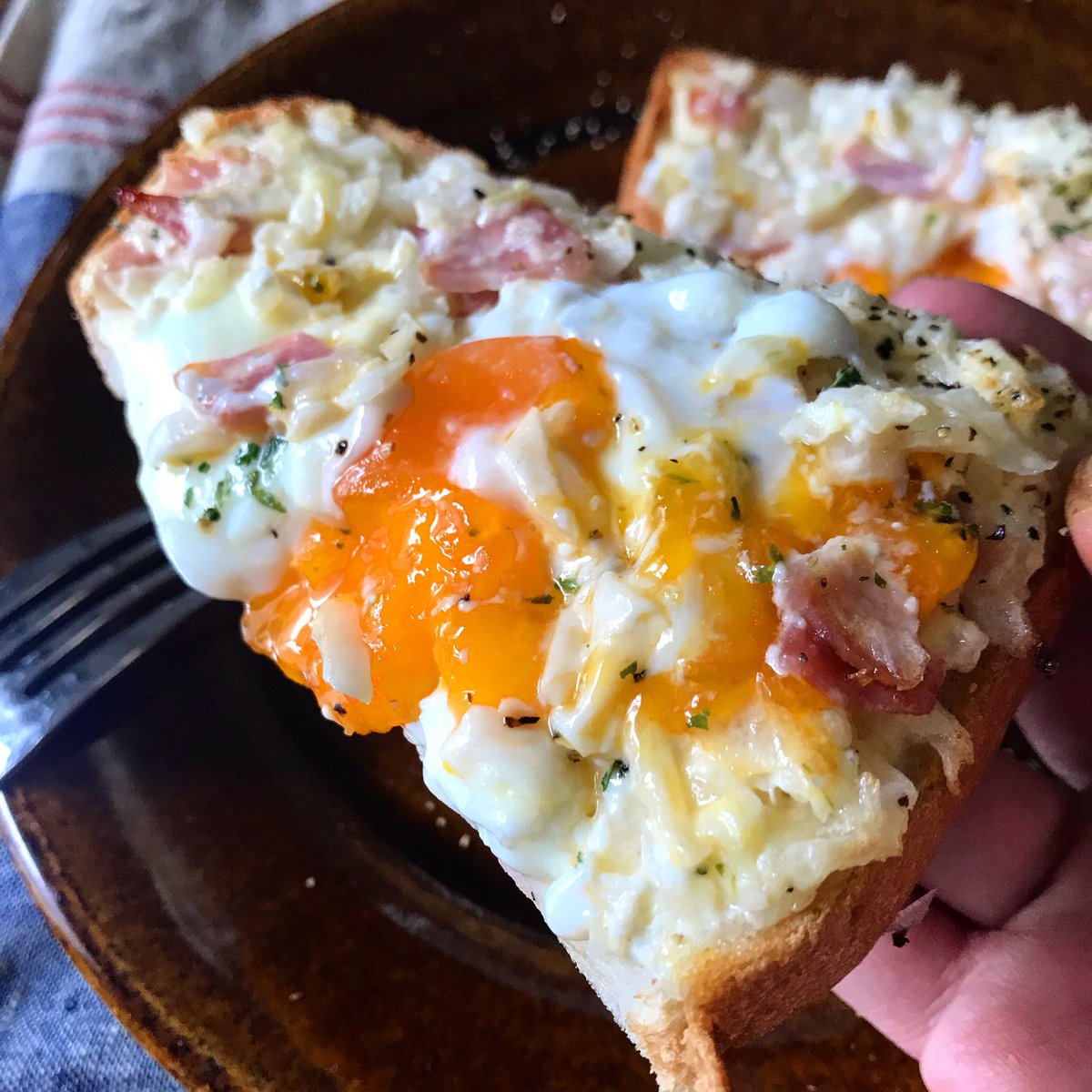 12年間の食パンレシピでトップ5に入ると思う 【新玉タルタルトースト】 新玉ねぎにマヨネーズを混ぜてトースターで焼くだけで突然、甘み、香り、食感すべてが絶妙な、お店で出せそうな味になる