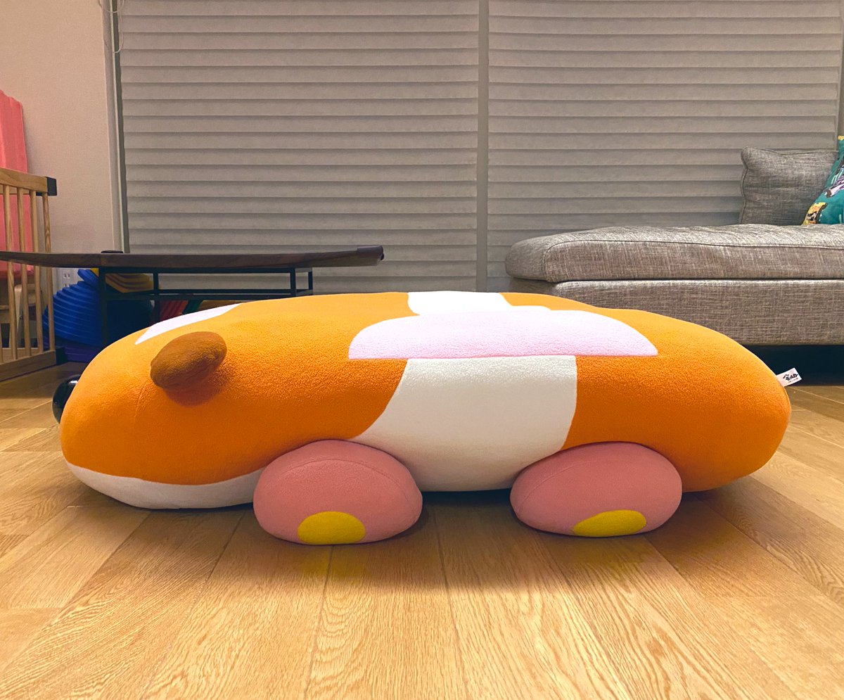 息子と娘の愛を一身に受けて一日を終えた特大ポテト😭😭😭 