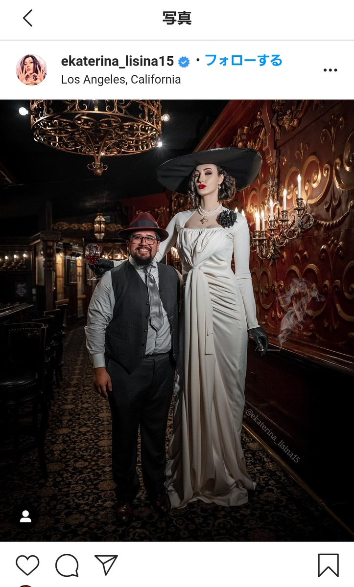 2m越えの元オリンピック選手エカテリーナ・リシナ氏のドミトレスク夫人のコスプレクオリティが高すぎると自分の中で話題に 