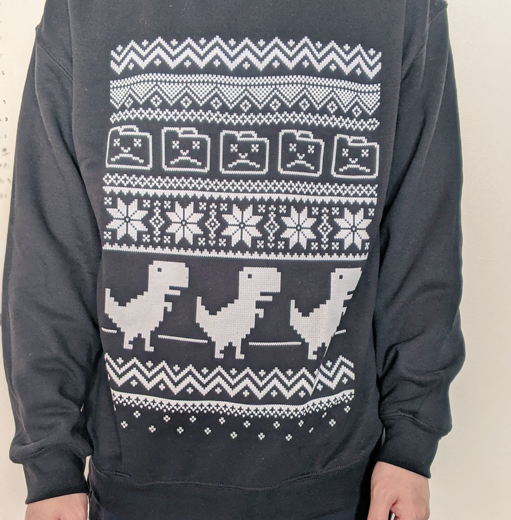 ネットが繋がらない柄のスウェット着てる 