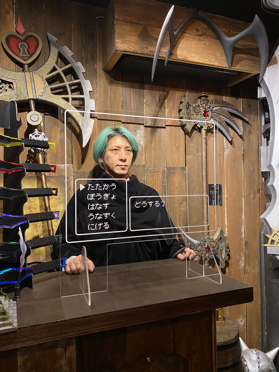 新商品【RPGパーティション】飛沫防止アクリル板 ゲームのバトル気分で会話を楽しむことができます 厚み3ミリxＷ600xH600 開口付き 近日BASEで販売