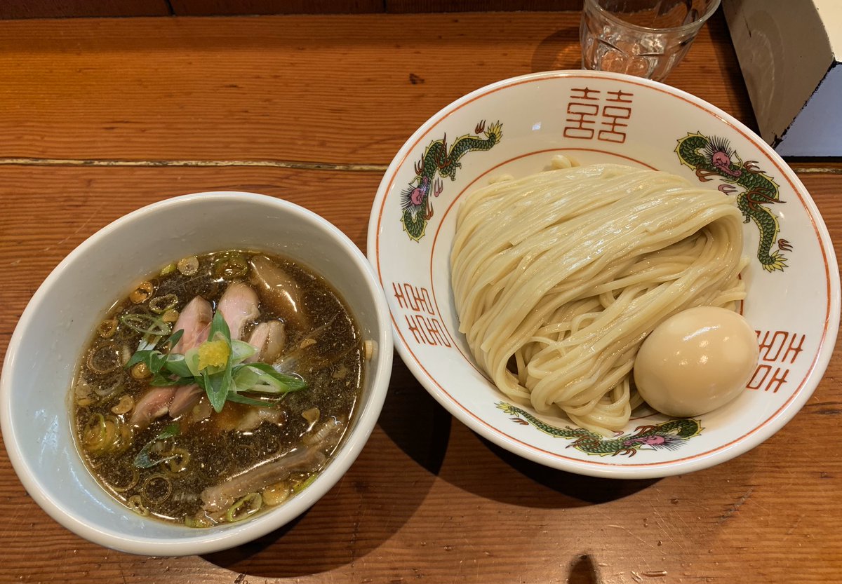 麺処 ほん田@東十条 年越しつけ蕎麦 中盛 、味玉、 チャーシュー、肉飯  年末恒例の営業