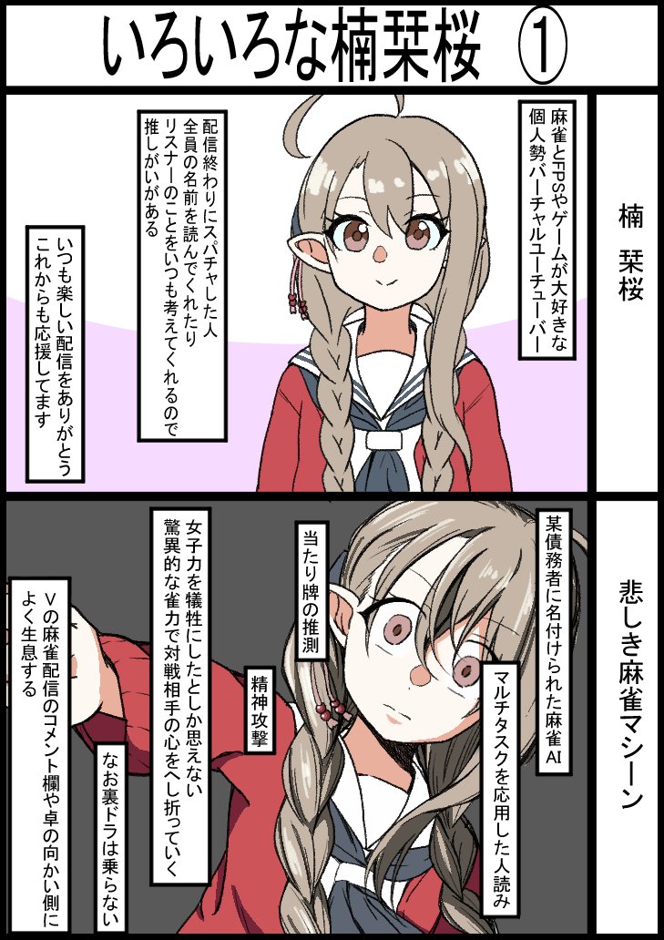 楠栞桜たくさんいてわからないよ、という初見さんのために楠栞桜をまとめました #さくらのしおり    #楠栞桜 