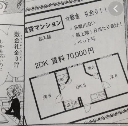 NANA観かえすたびにこの間取りで人と暮らしたいという感情しかわかない 