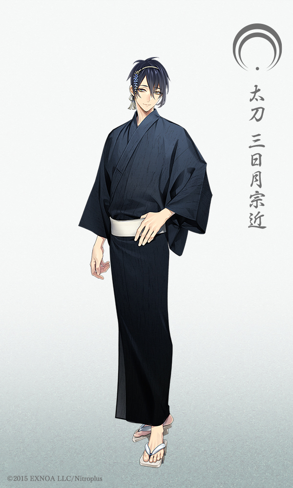 【第二十一弾　軽装一】 刀剣男士 太刀「三日月宗近」の「軽装」の姿をお届けします△△ #刀剣乱舞 #とうらぶ 