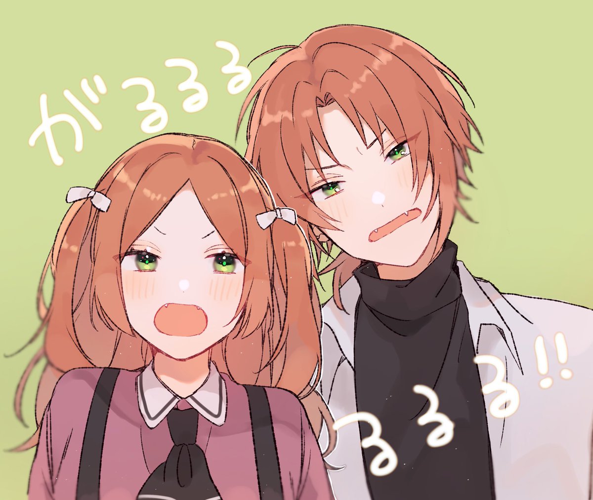 ⚠️クロスオーバー、4枚目注意 月永兄妹のプリクラが欲しいあまり描いた絵たち 