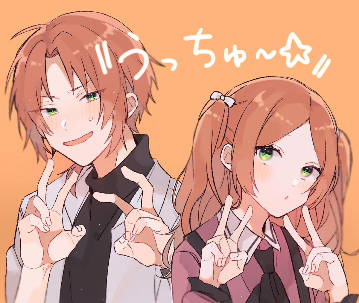 ⚠️クロスオーバー、4枚目注意 月永兄妹のプリクラが欲しいあまり描いた絵たち 