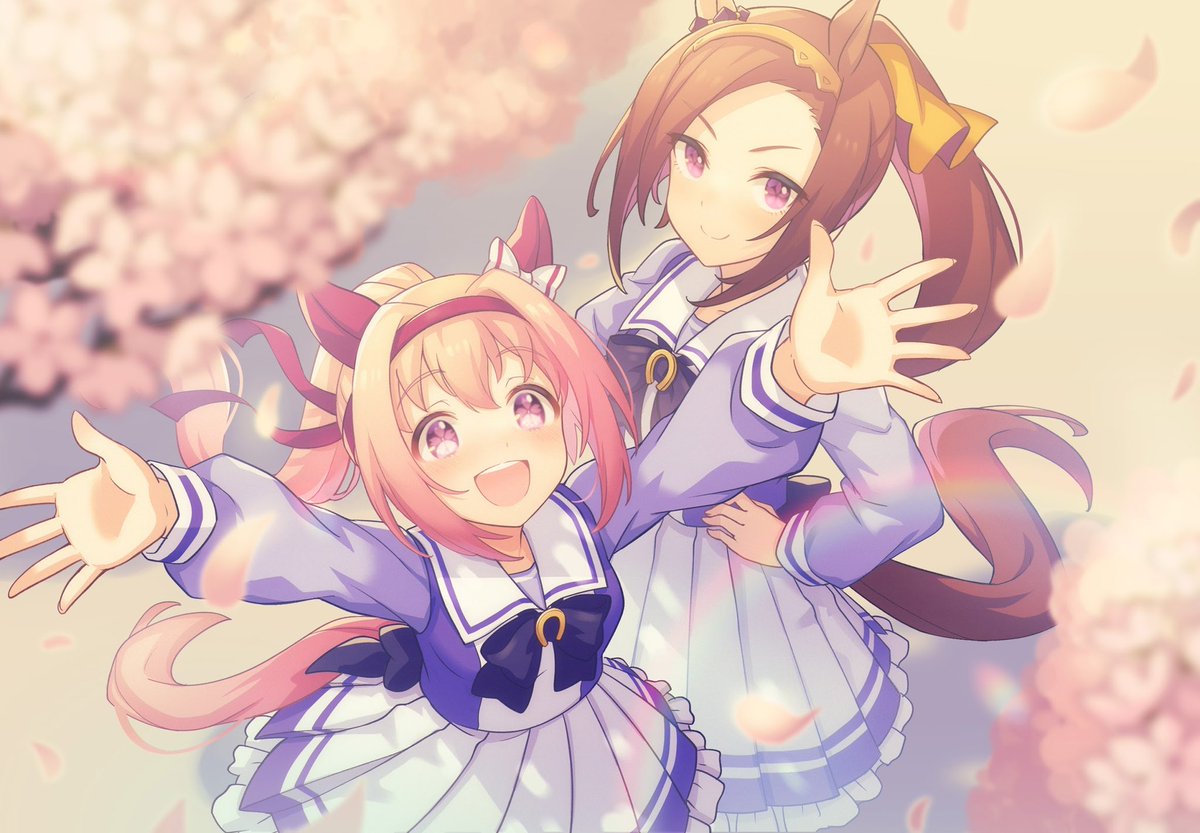 まだギリギリ春なので🌸ハルウララとサクラバクシンオー🌸 