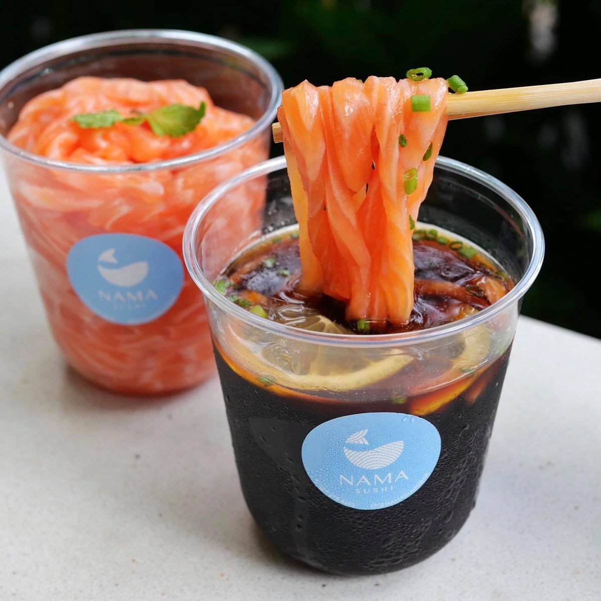 サーモン麺、めちゃめちゃ美味しそう.... 