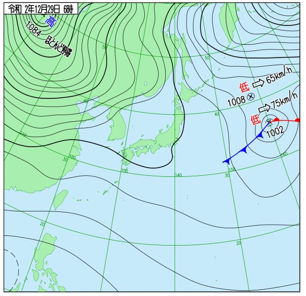 しれっと1084hPa見えてるけど世界最高気圧なんだよなあ 