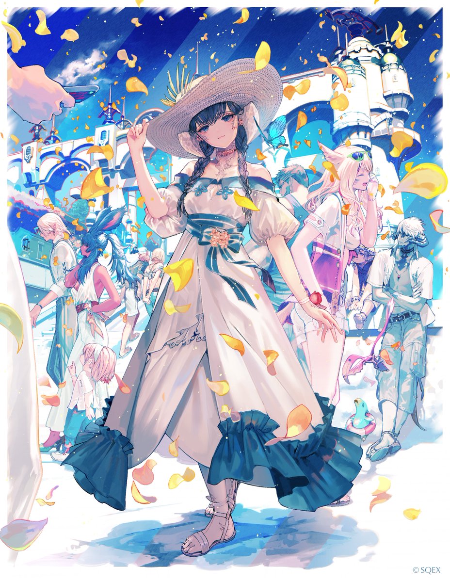 FFXIVの無料体験版拡張を記念して32人の作家さんが描く、フリートライアル特装ジャケット「#FreestyleArt 」に参加させて頂きました~