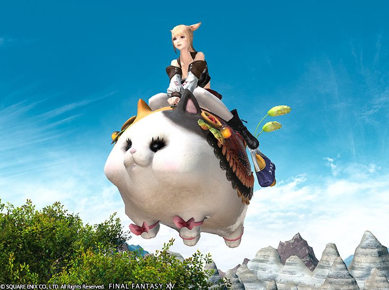 【FF14】モグステにマウント「ビッグ・ファットキャット」が追加