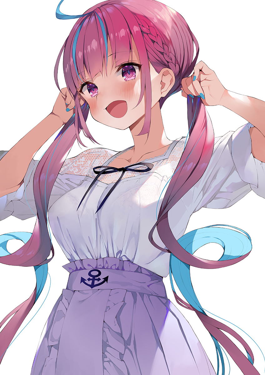 「ねえ見てみて~手ツインテだよ!」なあくあちゃん #あくあーと