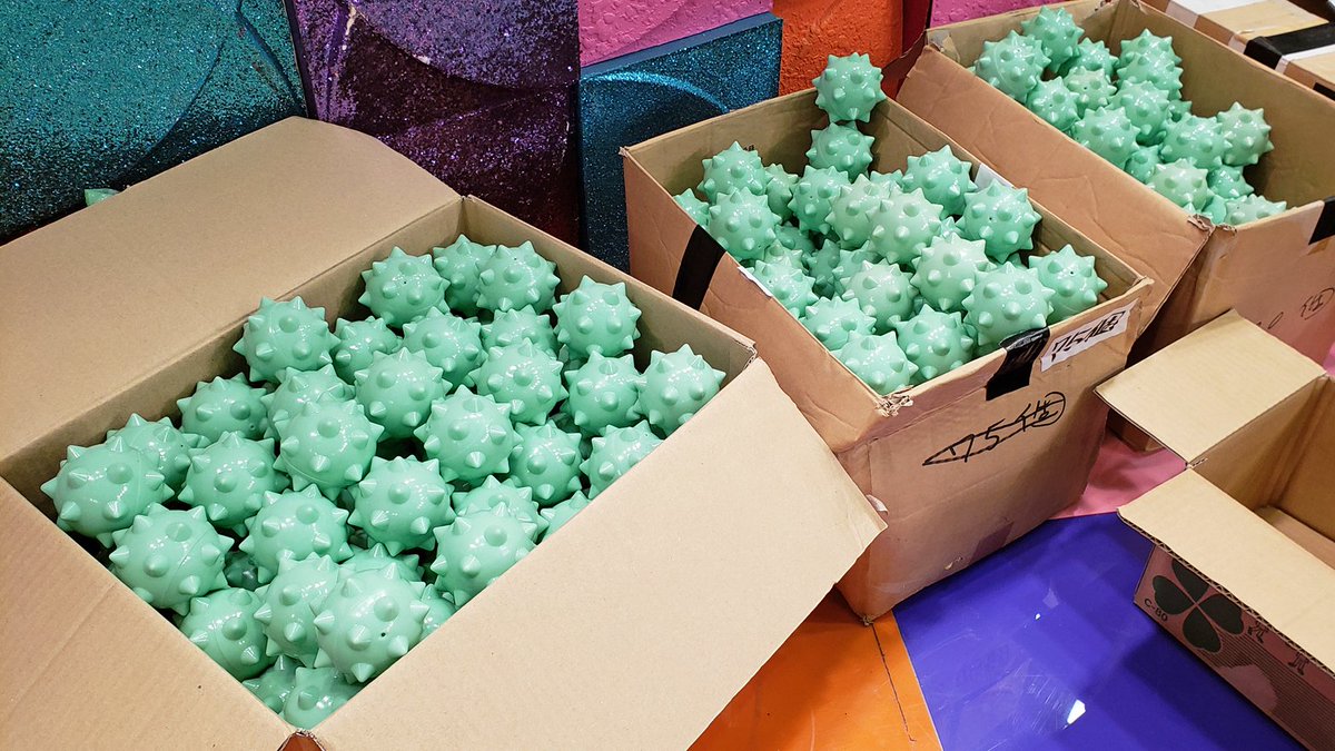 今回の収録で使用した「モヤッとボール」は使い古しではなく、復活を受けて新たに大量生産された新品だそうです