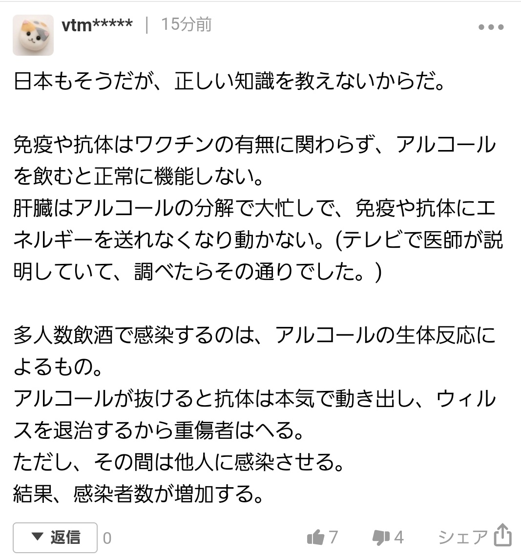 アルコールが制限される理由ってちゃんとあったんだ