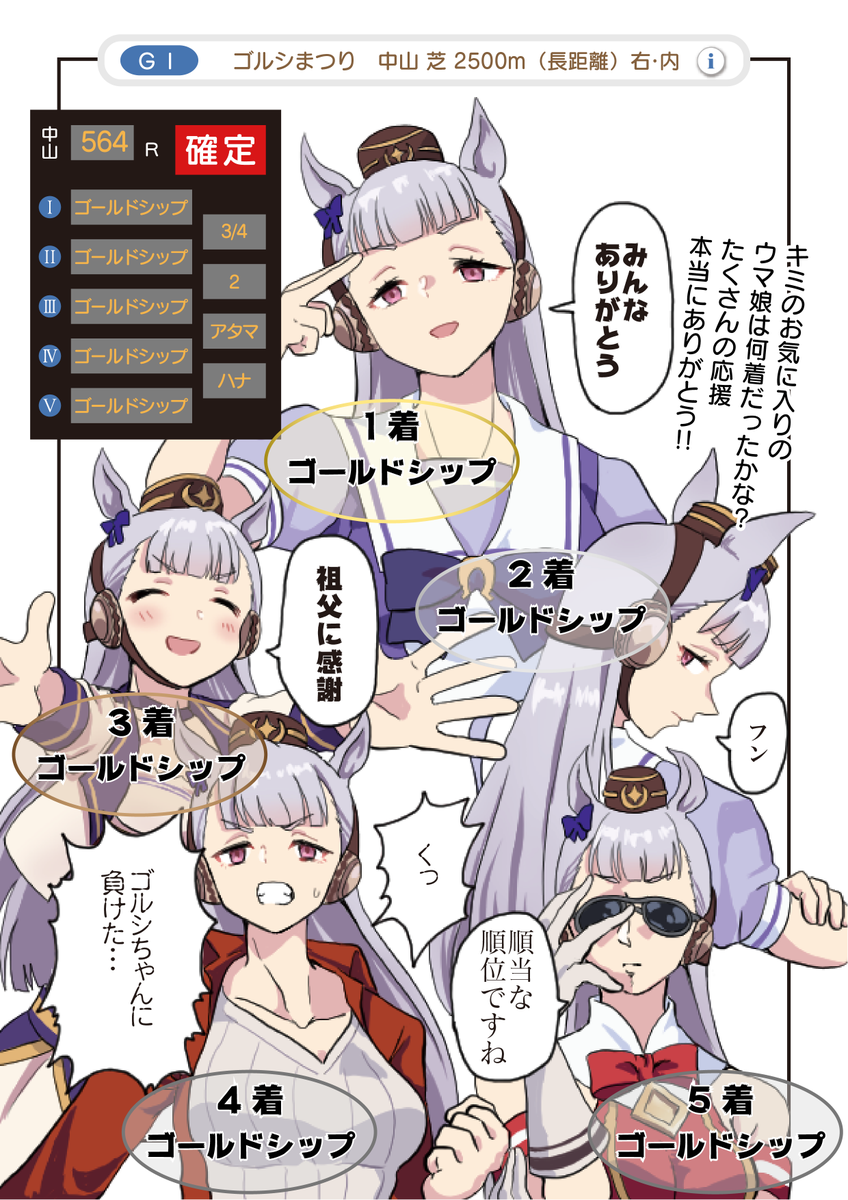 ゴルシ祭りです。 #ウマ娘 #ゴールドシップ 