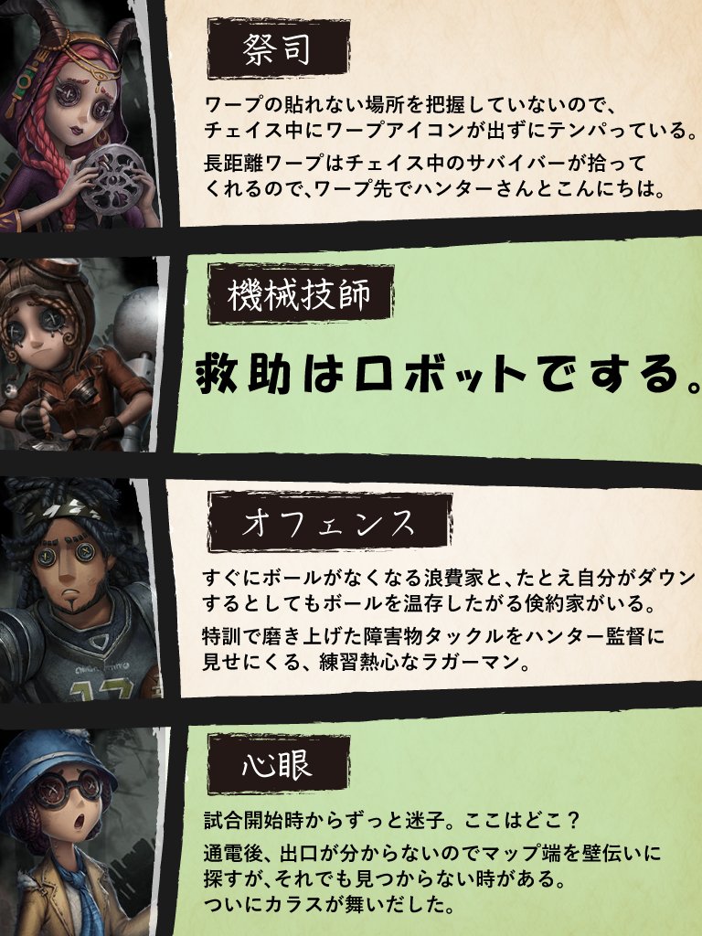 蜂帯でまれによくみる初心者サバイバーその1 ※あくまで自分が見かけるものをネタにしただけで、全ての蜂帯サバイバーがこれだというわけでも、悪口を言っているわけでもないので悪しからず