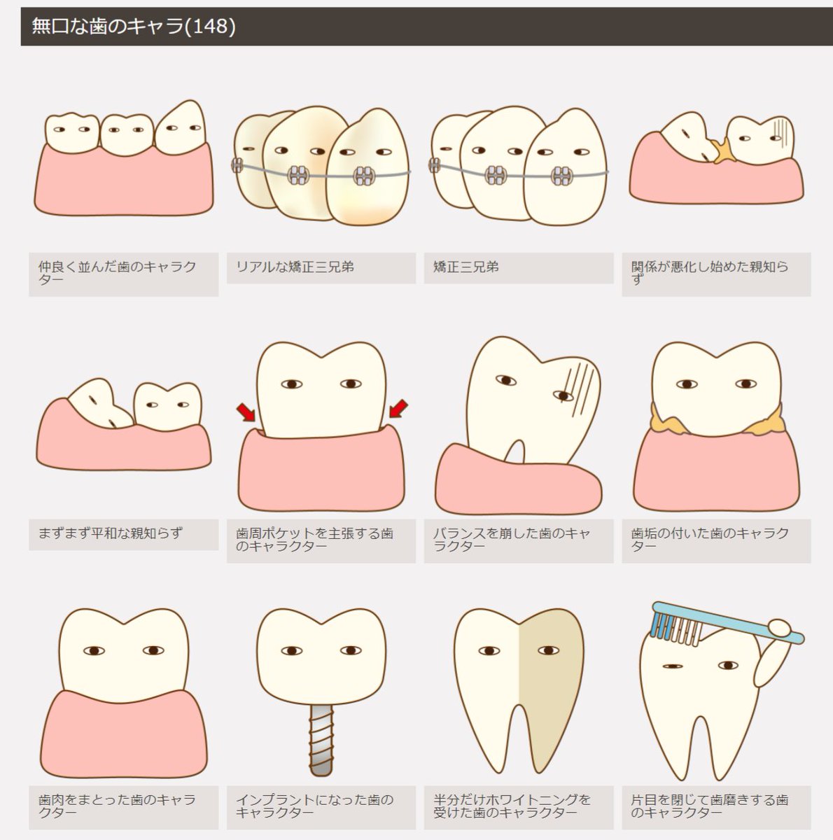 歯科素材.comっていう歯専門のフリー素材があるのを初めて知った