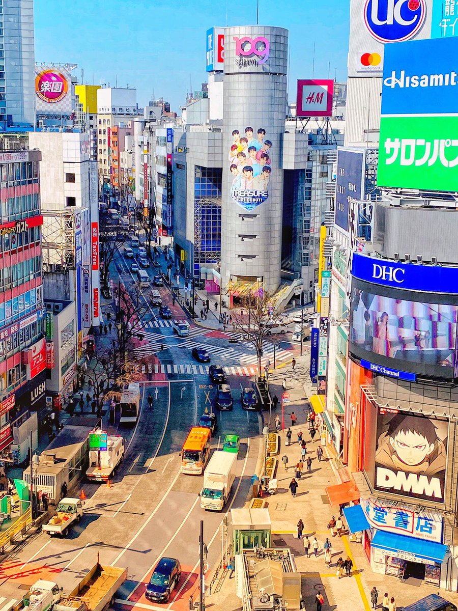 東京渋谷109に巨大TREASUREが登場✨  #TREASURE  #TOKYO_SHIBUYA109 #TREASURE_JAPANDEBUT 