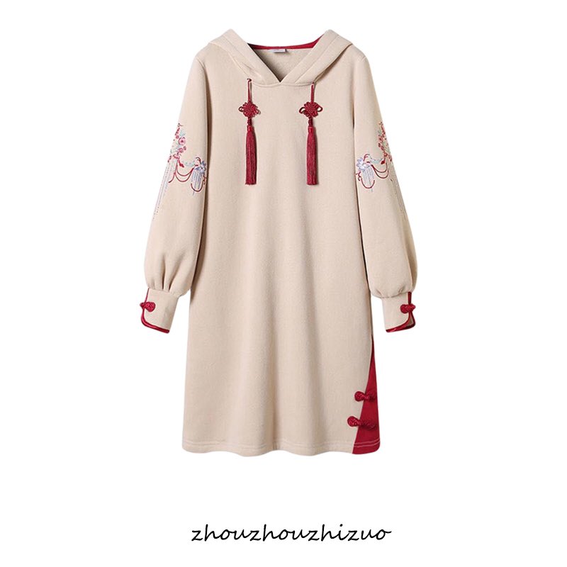 前チャイナコート買ったお店、(@elegantbuyshop )しばらく見ないうちにすごい好みなパーカーワンピ増えててぇぇぇぇ欲しい😭😭😭色で迷ってる   