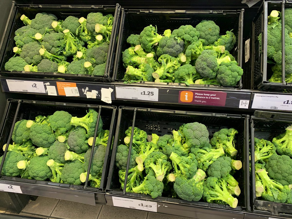 先日スーパーに行ったら野菜コーナーが一列、全部ブロッコリーになっていた