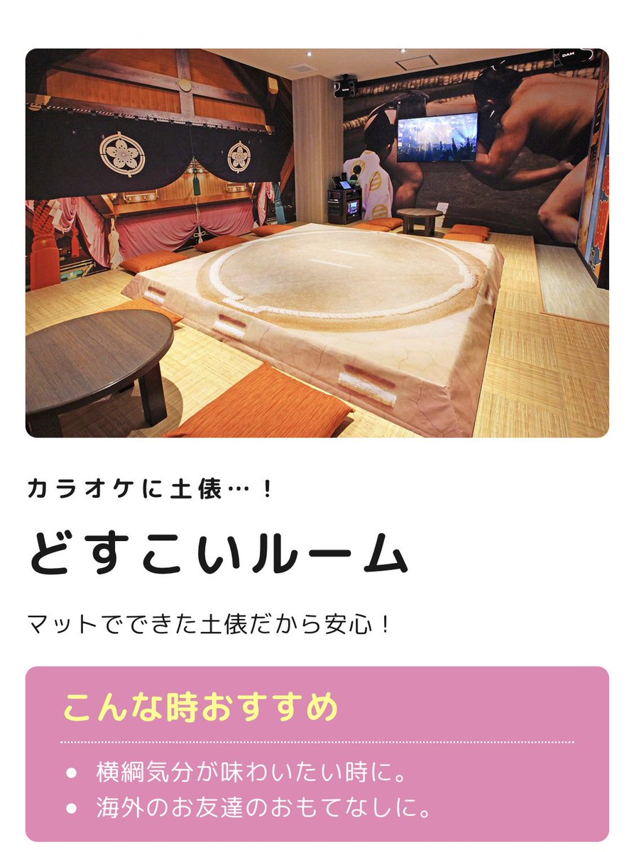 ジャンカラ相撲しながらカラオケできる部屋とかあるの狂ってる 