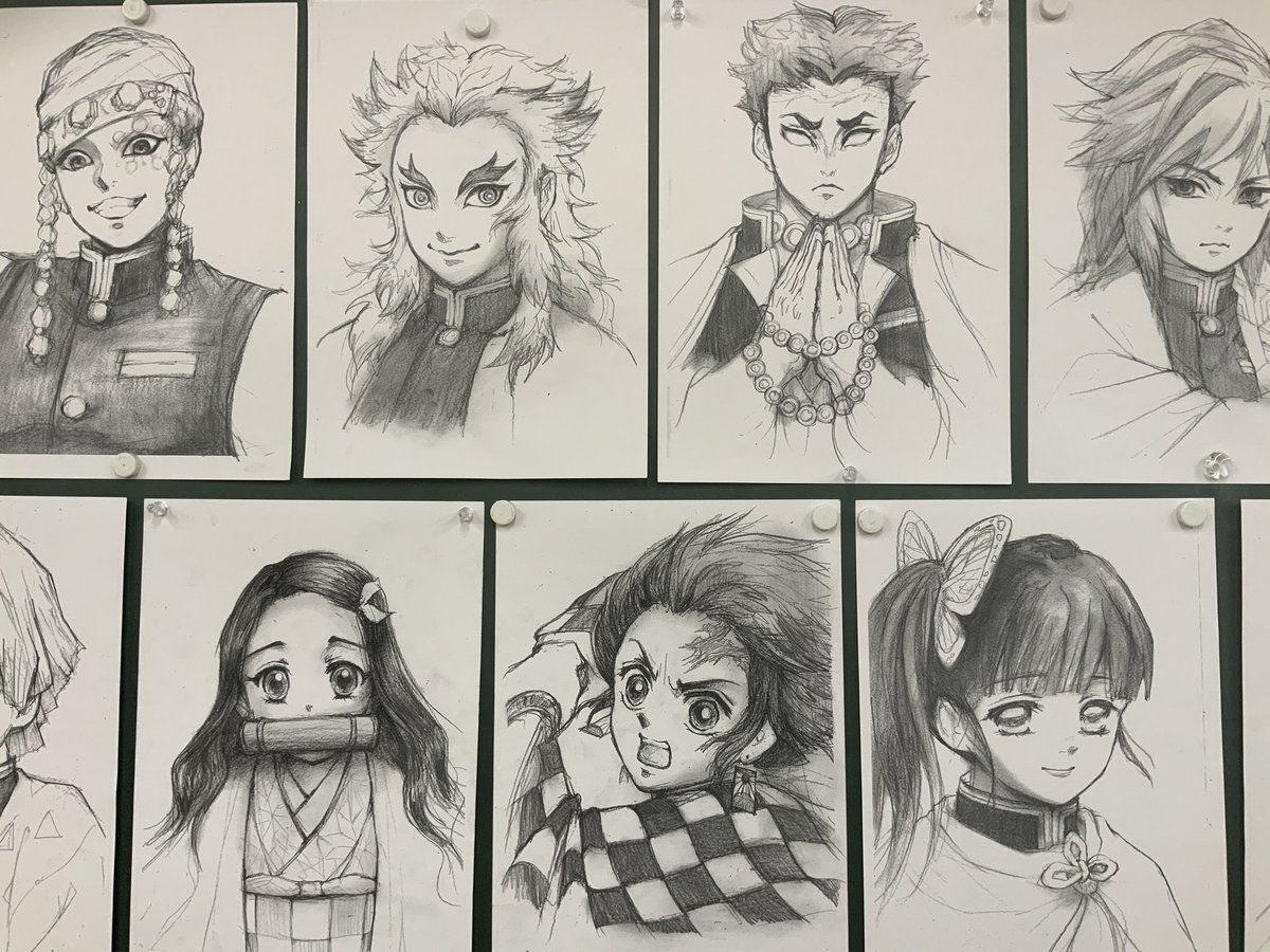 　#鬼滅の刃　#鬼滅の刃イラスト　#鉛筆イラスト 