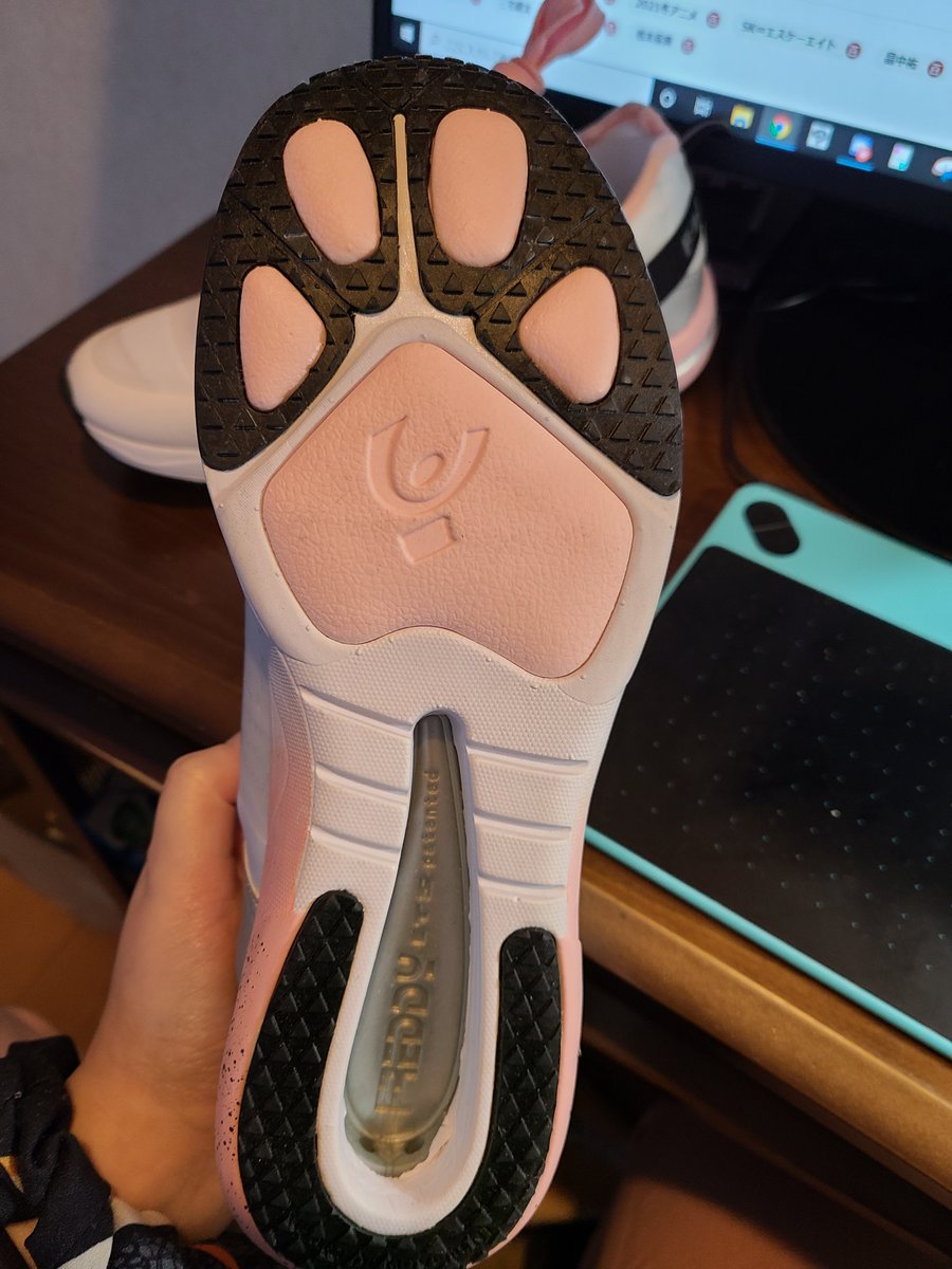 気が狂ってるうちに買い物をしろというモットーに従って買った村雲江みたいなスニーカーです 