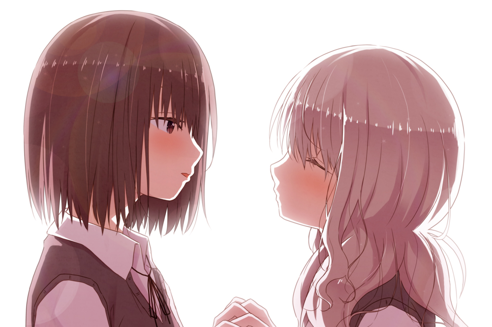 1いいねにつき1mm距離が近づく百合っ娘 