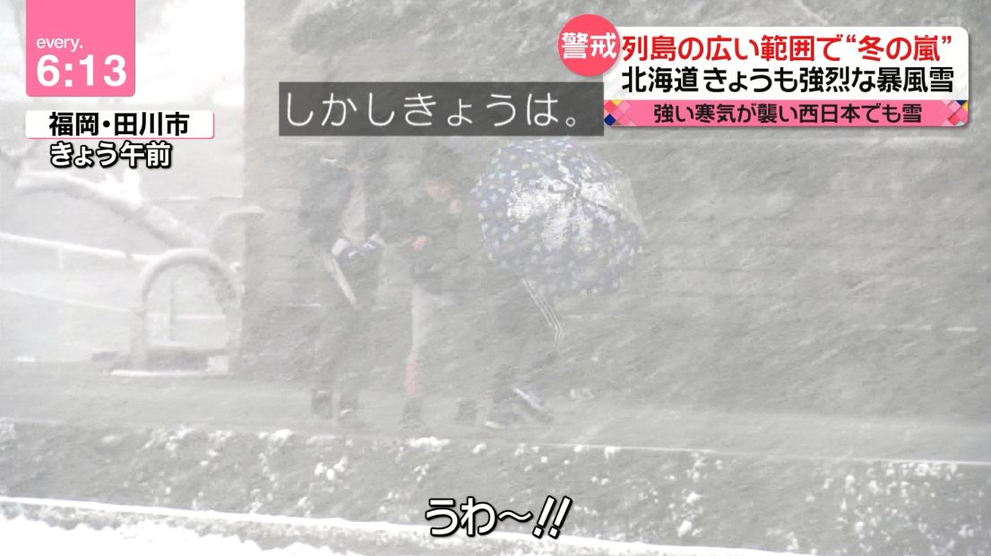 傘でファランクス組んで吹雪の中を前進する小学生  大人が忘れてしまった全てが詰まっててダメ 
