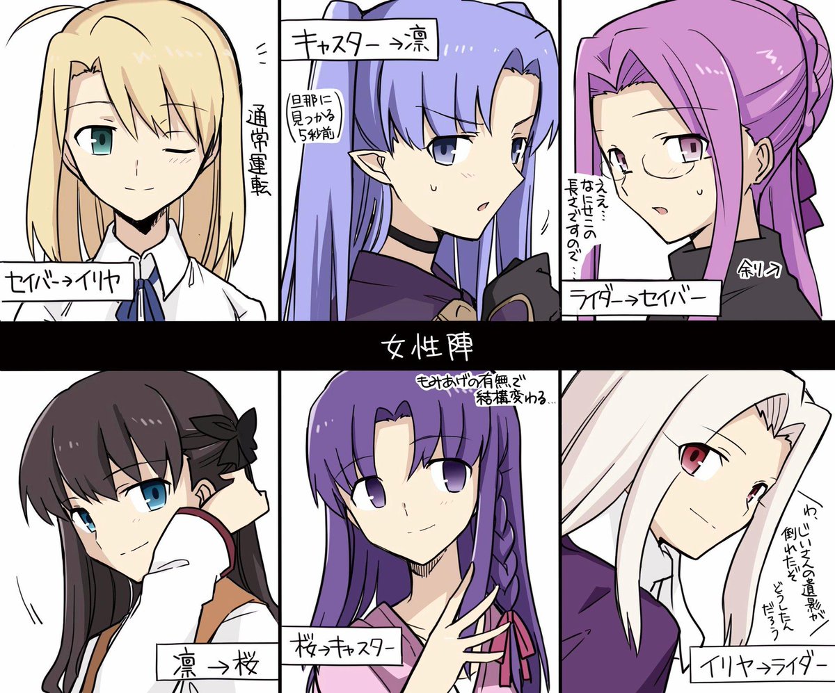 SNキャラの髪型をアミダでシャッフルしてみた  (ルール：元の髪は切らない・伸ばさない) 