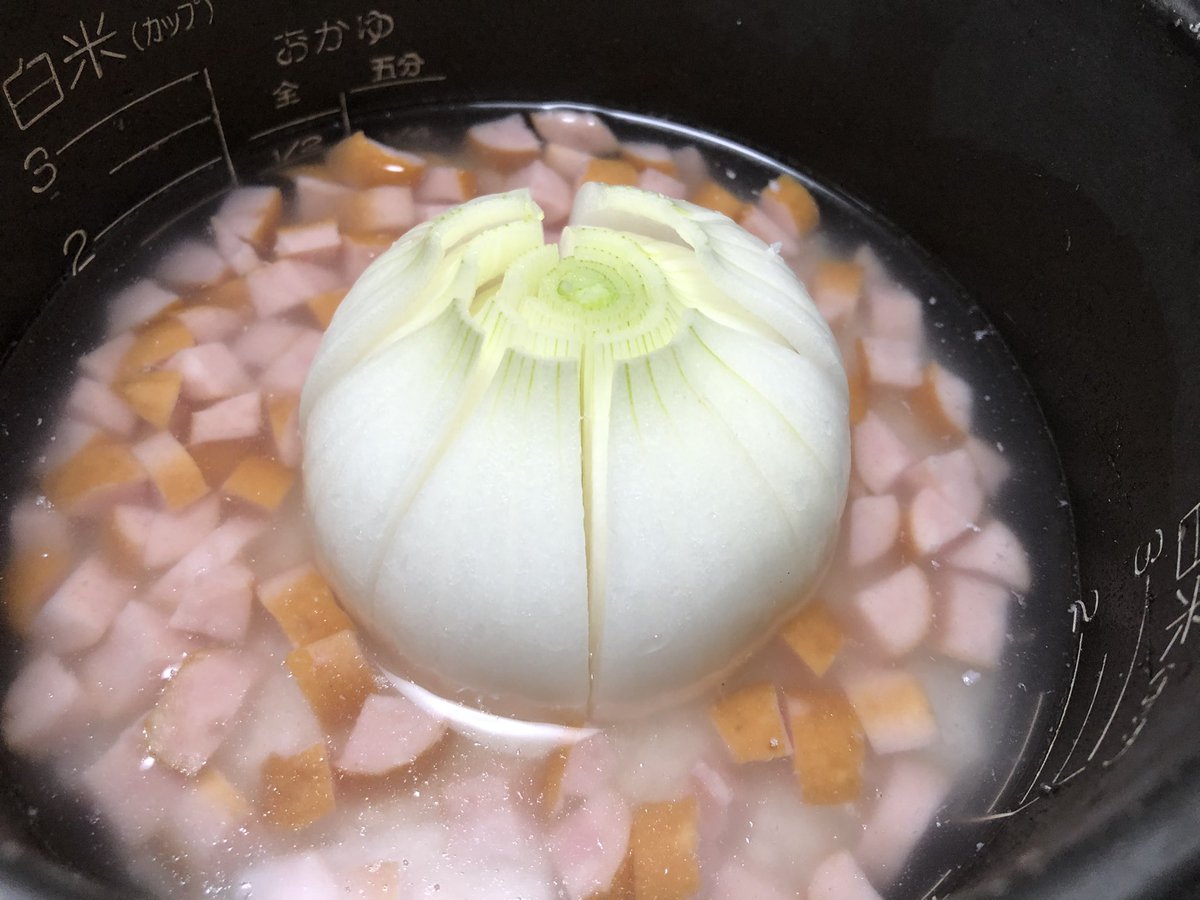 見かけたらぜひ試してほしいのが、とても簡単な玉ねぎごはん