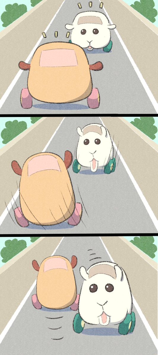 狭い道でのすれ違い方 #モルカー 