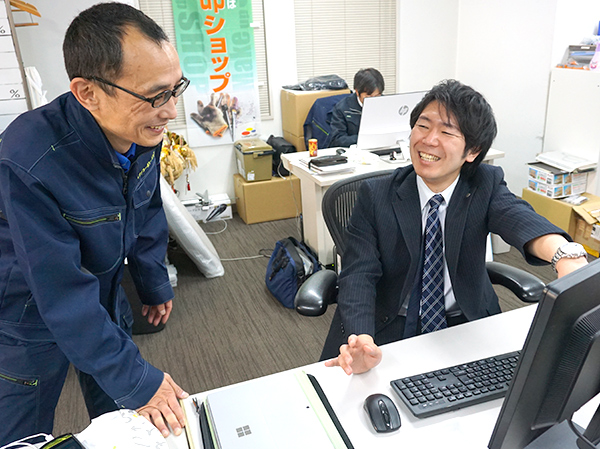 社員の皆さんの表情が、他の会社と違って見えたんです。