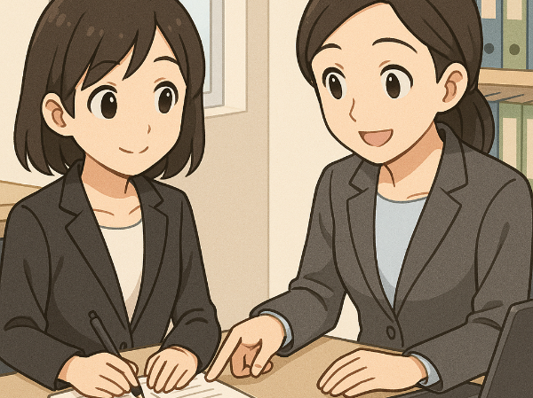 新人～20年キャリアのスタッフが在籍。
先輩が研修～OJTでしっかり教えます。