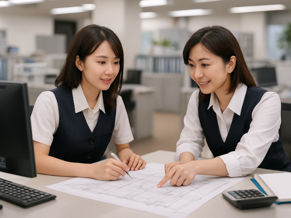 先輩社員がしっかり教えてくれます