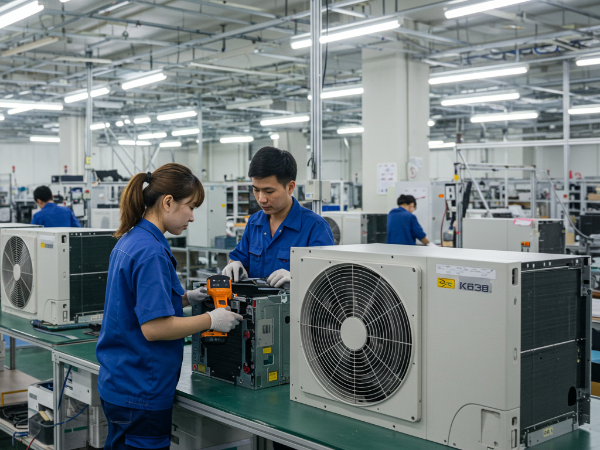 （派遣）大手企業での業務用空調機・低温機器および関連部品の組立・製造