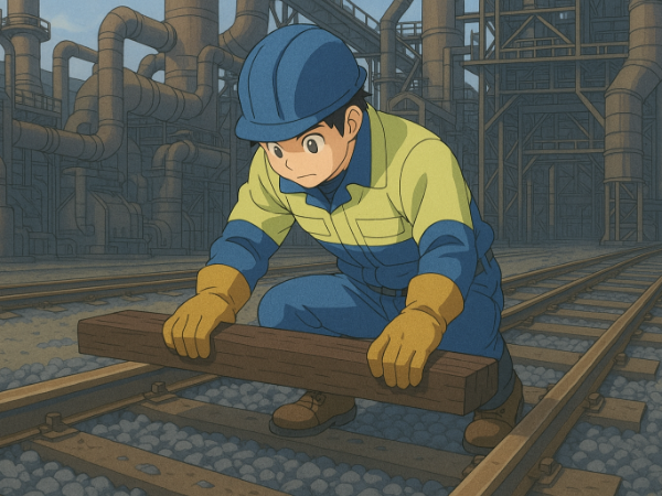 枕木のメンテナンスを行って頂きます