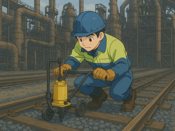 鉄道レールのメンテナンスを行って頂きます