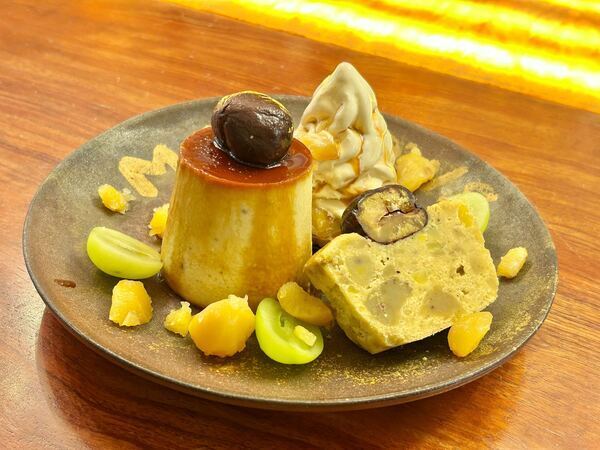 季節ごとのプリンやスイーツ
栗づくしのフェアを実施中