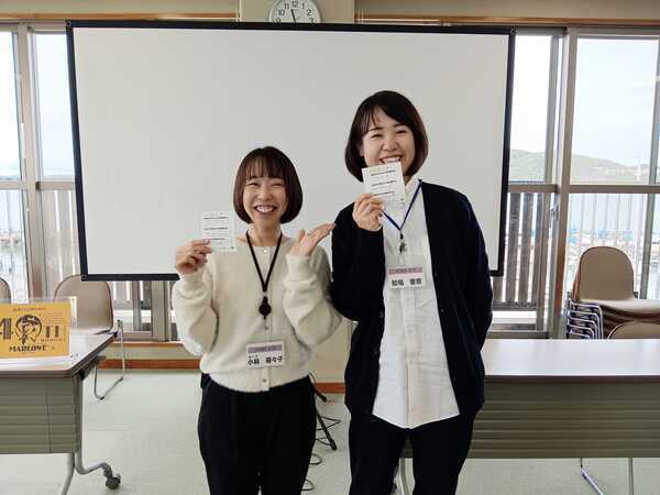 社内研修。
日頃の感謝をお互いに伝えます！